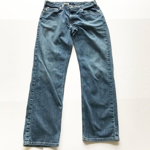 CARHARTT Relaxed Fit Straight Leg Dark Wash Jeans Womens 10 - Picture 3 of 8